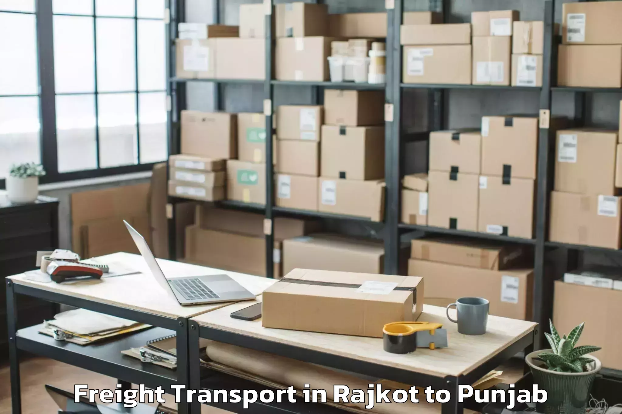 Trusted Rajkot to Dera Nanak Freight Transport